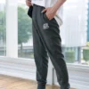 Logo Printed Knitted Tapered Sport Pants “Black Navy Grey”