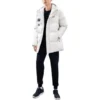 Logo Printed Medium-Length Hooded Down Jacket “Multi-Color”