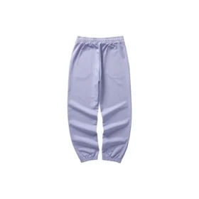 Logo Printed Waist Knitted Sports Pants “Purple”