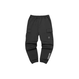 Logo Printed Workwear Straight Pant “Grey Black Green”