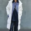 Long Down Jacket “White”