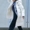 Long Down Jacket “White”