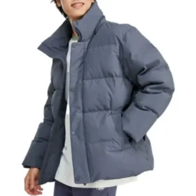 Medium-Length Down Jacket “Teal”