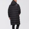 Medium-Length Woven Down Jacket “Black”