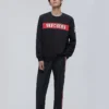 Men”s Skechers Alphabet Printing Knit Pullover Black