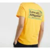 Men”s Skechers Alphabet Printing Knit Short Sleeve Yellow