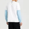 Men”s Skechers Contrasting Colors LOGO Printing Knit Short Sleeve White
