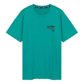 Men”s Skechers Knit Round Neck Short Sleeve Blue