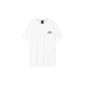 Men”s Skechers Printing S Knit Short Sleeve White