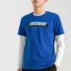 Men”s Skechers Printing Short Sleeve t Blue