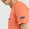 Men”s Skechers Printing Short Sleeve t Orange Red