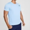 Men”s Skechers Training Running Sports Knit Short Sleeve Blue
