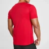 Men”s Skechers Training Running Sports Knit Short Sleeve Clown Red