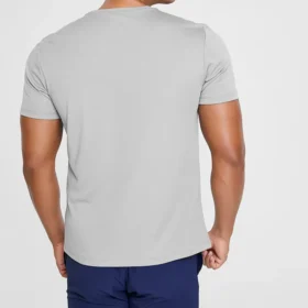 Men”s Skechers Training Running Sports Knit Short Sleeve Shark Gray
