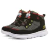 Microspec Zovox Blended Velcro Shoes “Black Grey Red”