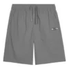 Mid-Waist Drawstring Straight Sports Shorts “Grey”