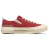 New Moon Low Top Canvas Sneakers Red