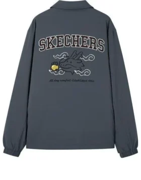 New Year Dragon Year Casual Cotton Graphic Jacket “Grey”