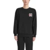 Number Printed Crew Sweatshirt “Grey Black White”