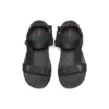 On The Go 600 Velcro Outdoor Open Toe Flat Heel Sports Full Black Sandals