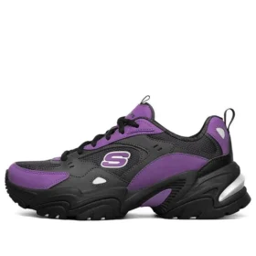 One Punch Man x Skechers Stamina V2 Low-Top Running Shoes Black/Purple