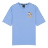 Printing Breathable Short Sleeve Unisex Blue
