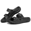 Reggae Casual Black Slippers
