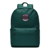 Retro Student Zipper Fabric Backpack “Green”