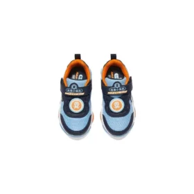 Running Sneakers “Light Blue Navy Orange”