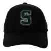 S Letter Embroidery Baseball Cap “Black Green”