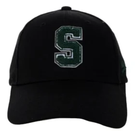 S Letter Embroidery Baseball Cap “Black Green”
