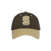 S Letter Embroidery Baseball Cap “Brown Tan”