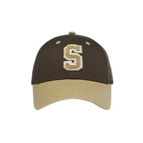 S Letter Embroidery Baseball Cap “Brown Tan”