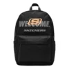 Scolor Logo Printed Backpack “Black Gold Grey”