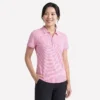 Short Sleeve On The Green Striped Polo