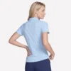 Short Sleeve On The Green Striped Polo