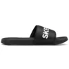 Side Lines Lightweight Cozy Outdoor Sports Slippers Black
