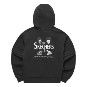 Skechers x Hilarious Monster Graphic Hoodie “Black White”