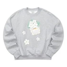 Skechers x XIAOLI Graphic Crew Sweater “Grey White”