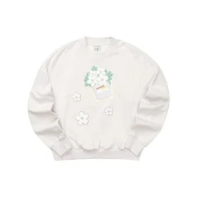 Skechers x XIAOLI Graphic Crew Sweater “Grey White”