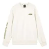 SKX Letter Print Crew Sweater “White Black”