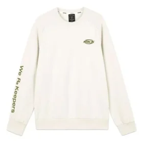 SKX Letter Print Crew Sweater “White Black”