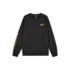 SKX Letter Print Crew Sweater “White Black”