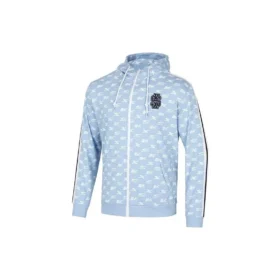 SKX Letter Print Long Sleeve Knit Jacket “Grey Blue White”