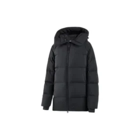 SKX Logo Printed Long Down Jacket “White Black”