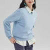 SKX Long Sleeve Crew Sweater “Teal”