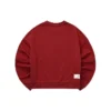 Solid Color Loose Round Neck Pullover Sweatshirt “Burgundy”