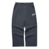 Solid Color Mid-Waist Straight Knit Sports Pants “Grey”