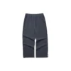 Solid Color Mid-Waist Straight Knit Sports Pants “Grey”