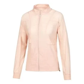 Solid Color Side Striped Jacket “Pink White”